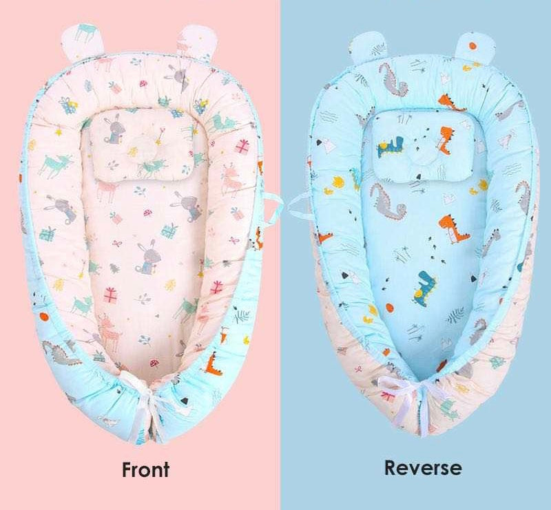 Reversible Baby Lounger Herribone 0-24 Months (Copy)